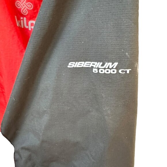 Kilpi Osvaldo Ski Jacket Mens Red &‎ Black Hooded Hook & Loop Closure Cuffs Sz M - Picture 7 of 10